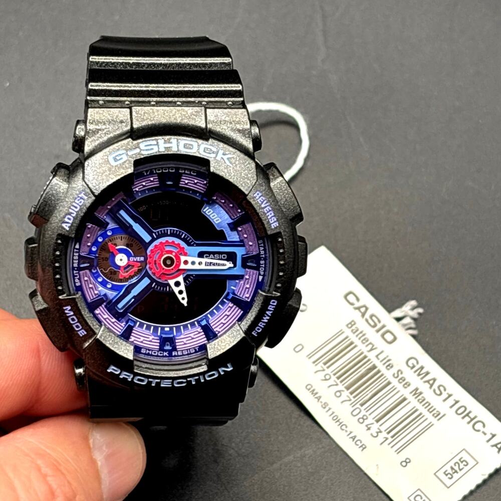 Casio G-Shock GMAS110HC-1A Unisex Analog Digital 200M Watch NIBWT - Picture 16 of 17